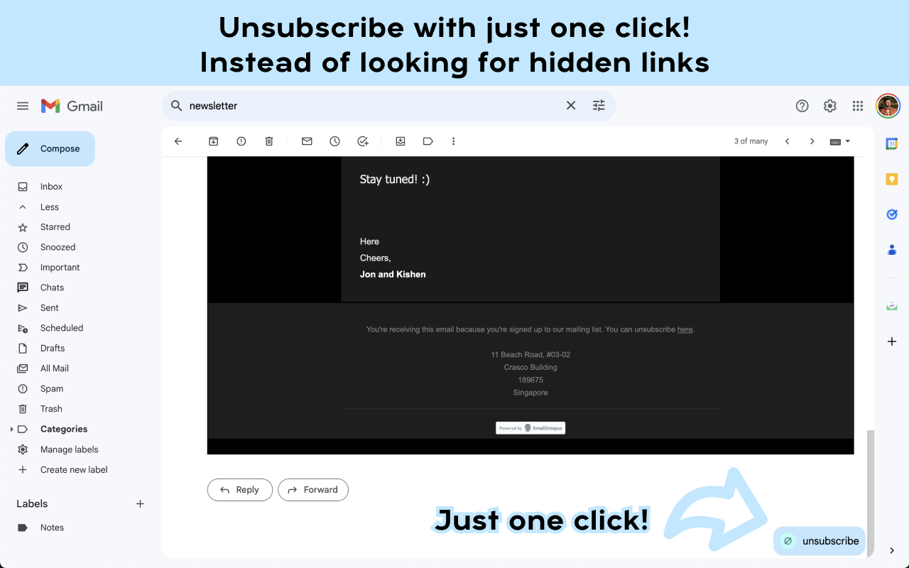 Newsletters Unsubscribe chrome谷歌浏览器插件_扩展第1张截图