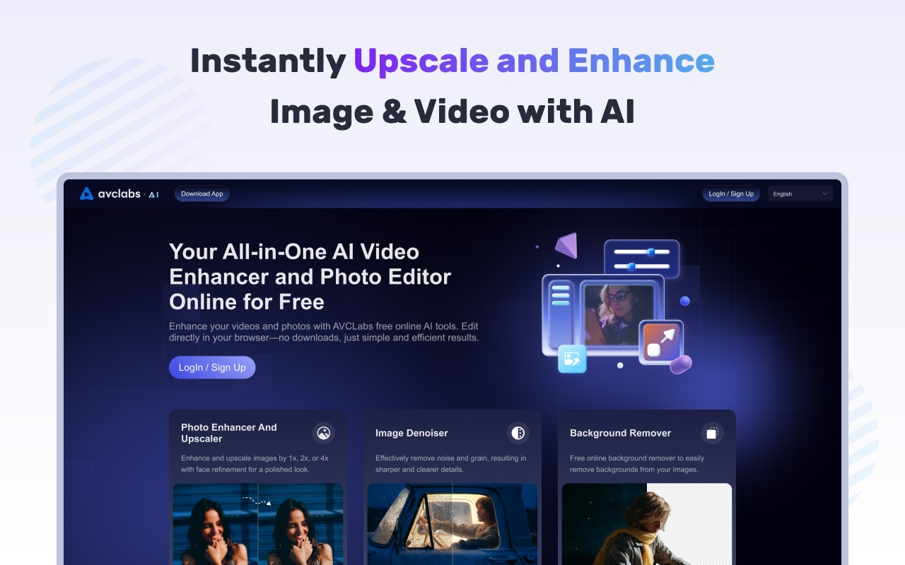 AVCLabs AI Video and Image Enhancer chrome谷歌浏览器插件_扩展第5张截图