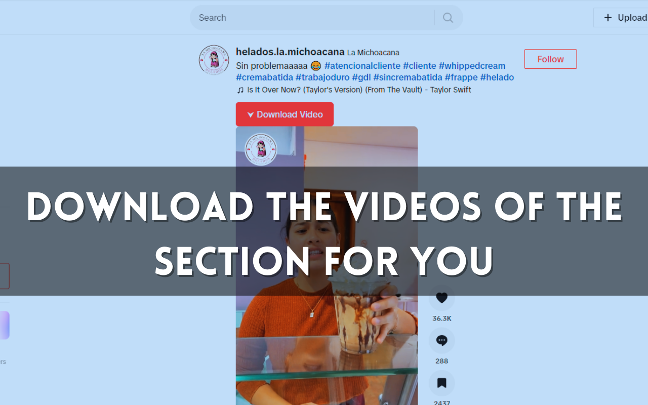 Download TikTok Videos in HD🎬 chrome谷歌浏览器插件_扩展第2张截图