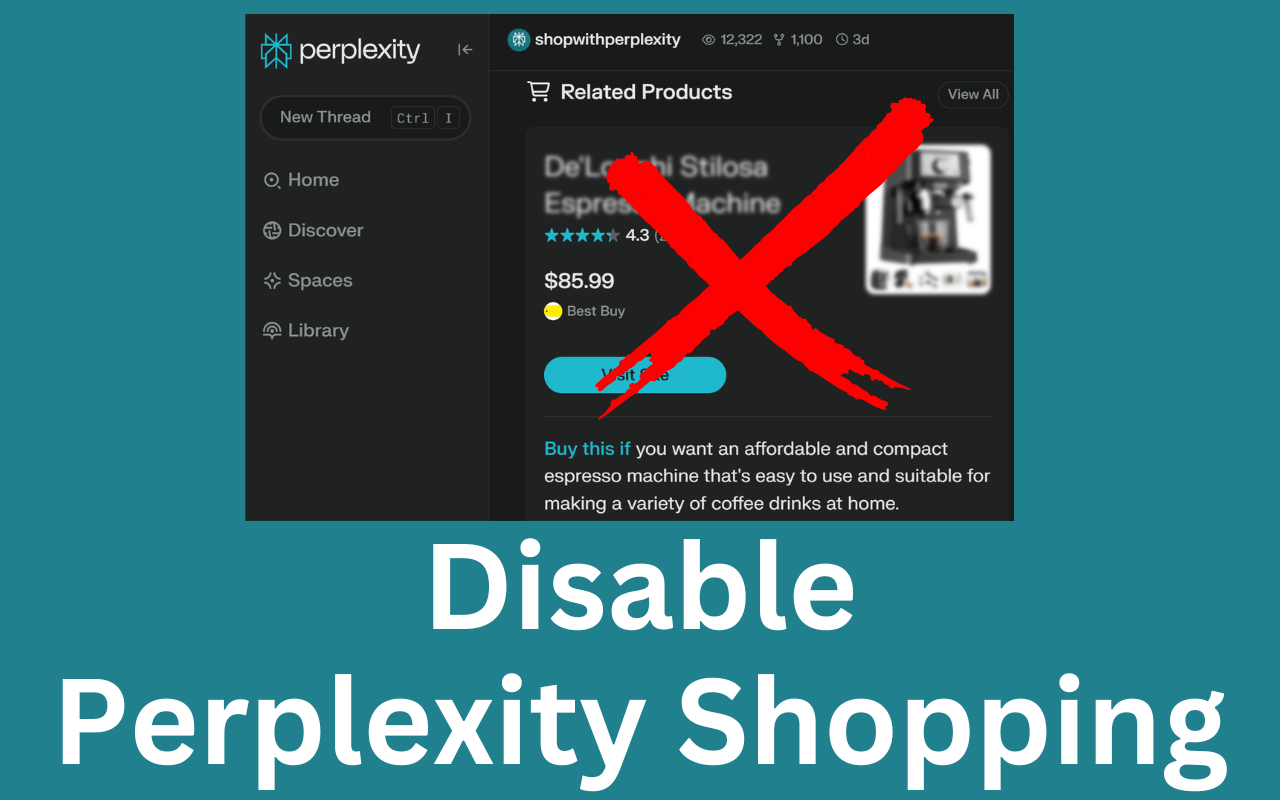 Disable Perplexity Shopping chrome谷歌浏览器插件_扩展第1张截图