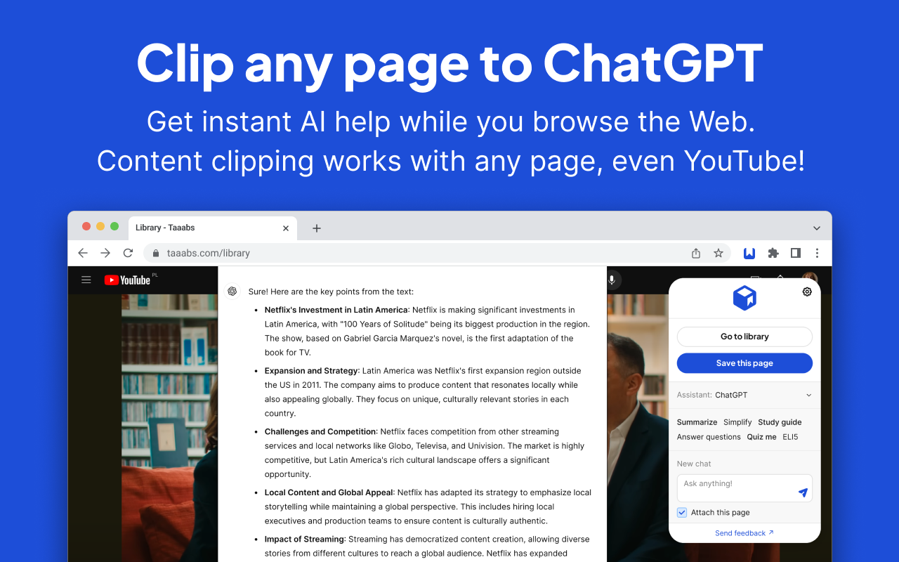 Taaabs - Free zero-knowledge bookmarks & AI chrome谷歌浏览器插件_扩展第5张截图