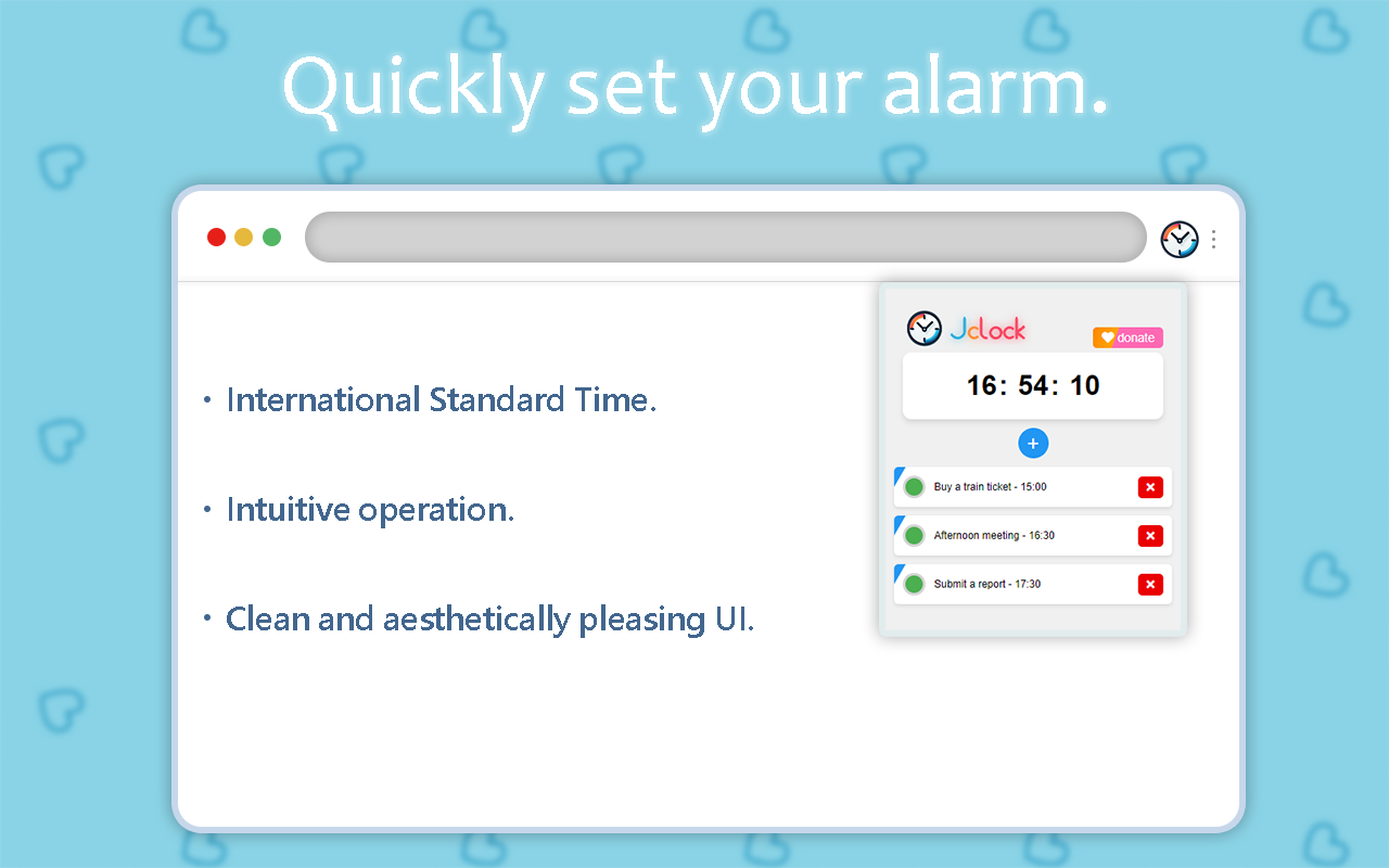 Jclock chrome谷歌浏览器插件_扩展第1张截图