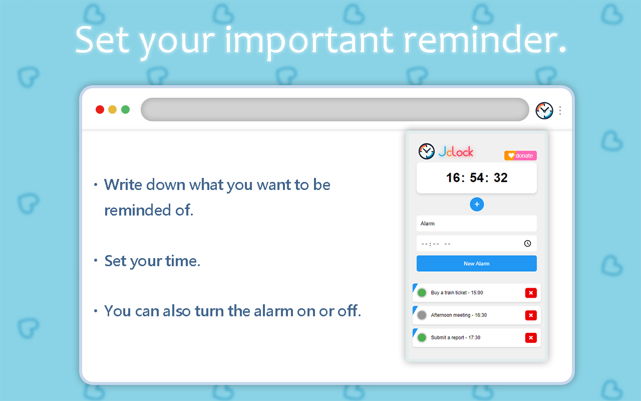 Jclock chrome谷歌浏览器插件_扩展第2张截图