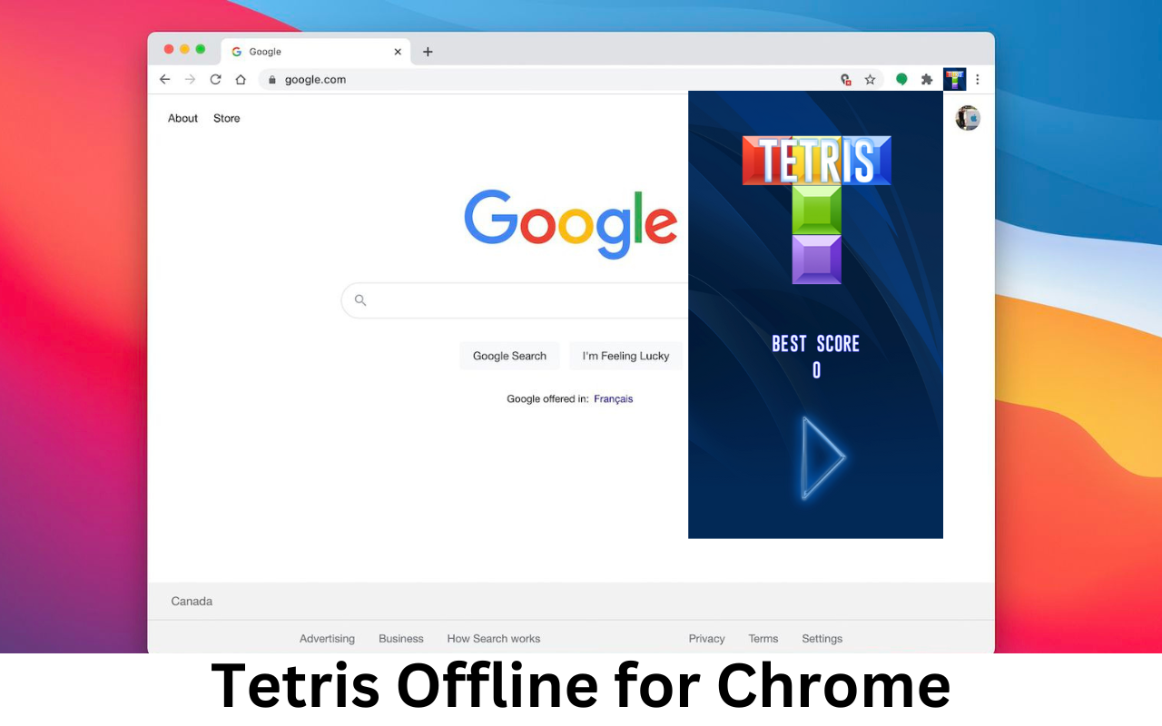 Tetris Offline chrome谷歌浏览器插件_扩展第2张截图