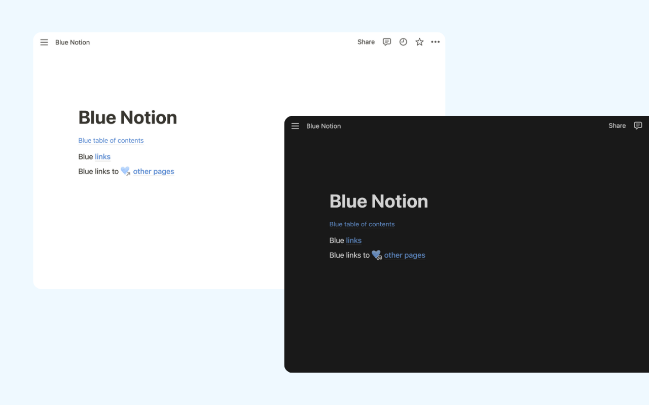 Blue Notion chrome谷歌浏览器插件_扩展第1张截图