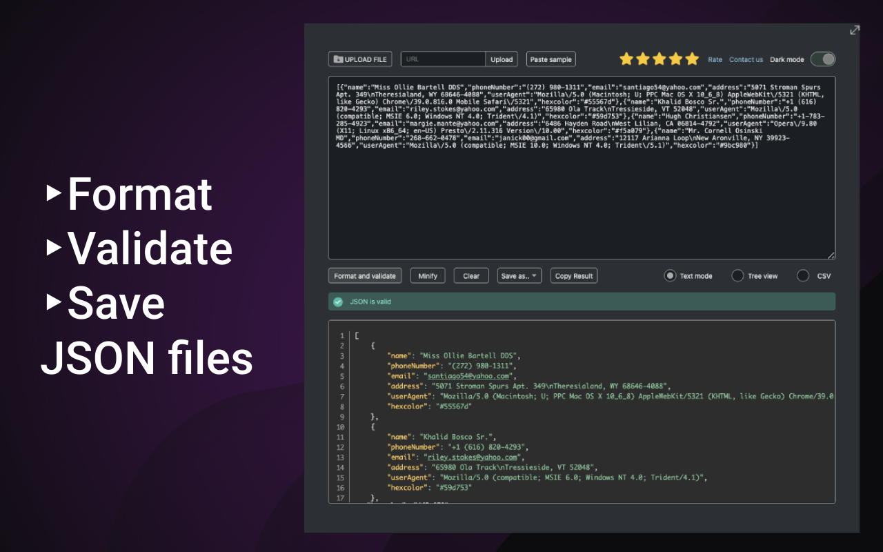 JSON Formatter chrome谷歌浏览器插件_扩展第2张截图