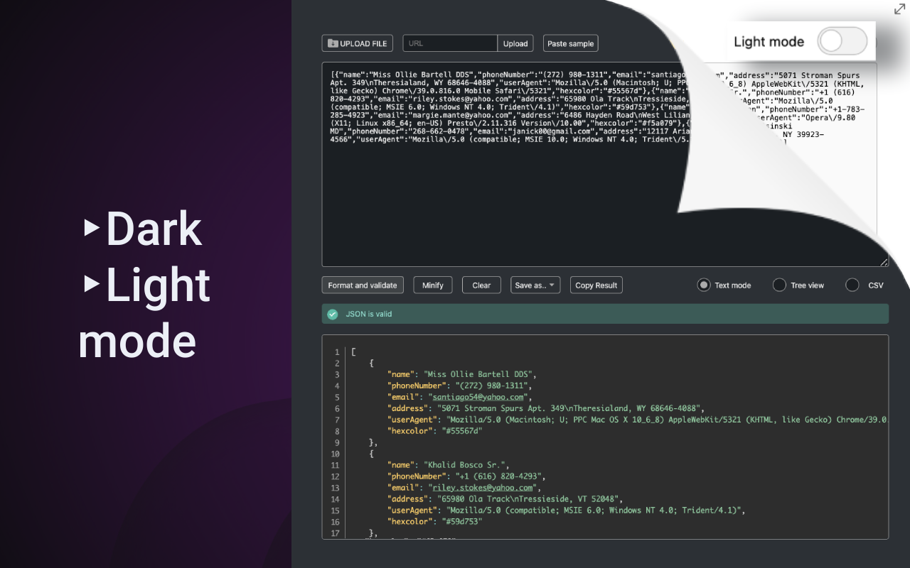 JSON Formatter chrome谷歌浏览器插件_扩展第3张截图
