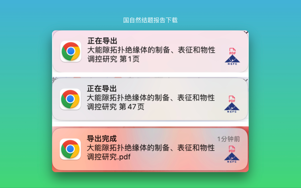 国自然结题报告下载 chrome谷歌浏览器插件_扩展第2张截图