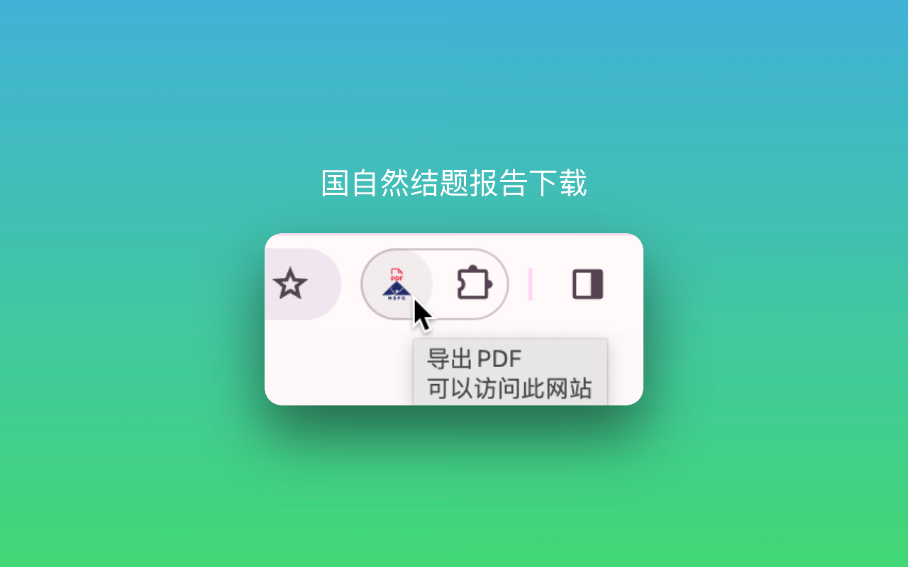 国自然结题报告下载 chrome谷歌浏览器插件_扩展第3张截图