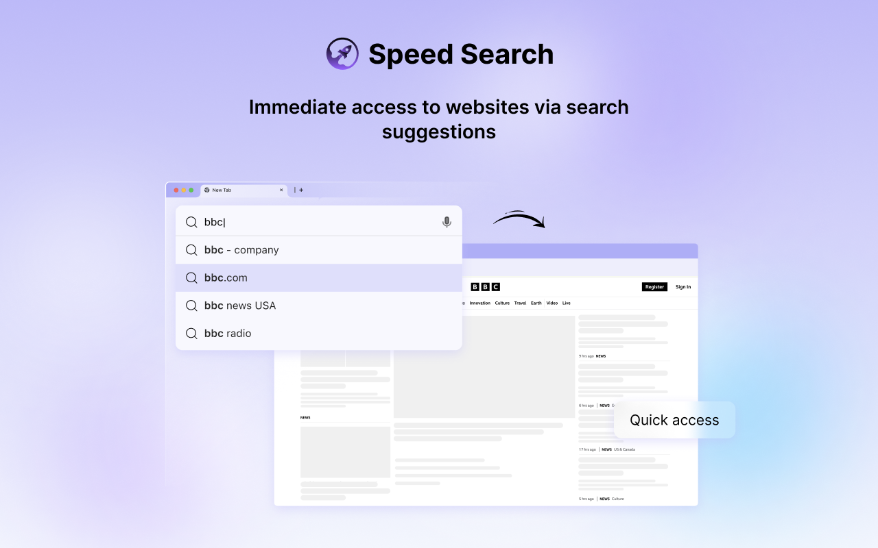 SpeedSearch chrome谷歌浏览器插件_扩展第1张截图