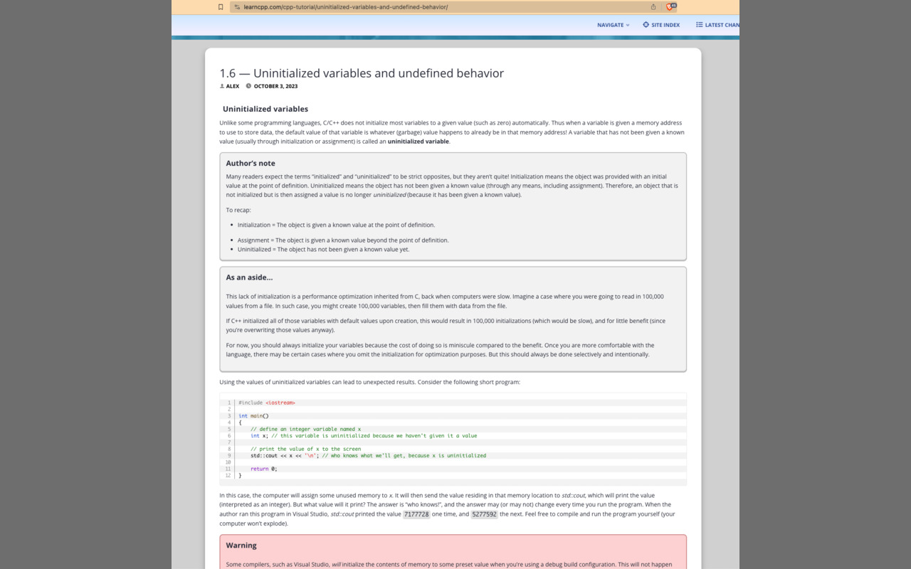 Hide ads on learncpp.com chrome谷歌浏览器插件_扩展第1张截图