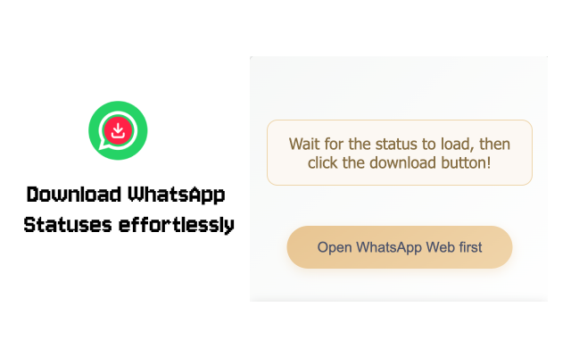 Whatsapp Web Status Downloader chrome谷歌浏览器插件_扩展第3张截图