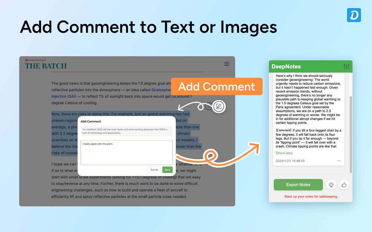 DeepNotes chrome谷歌浏览器插件_扩展第1张截图