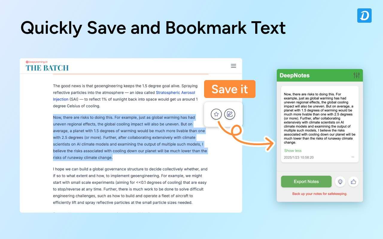 DeepNotes chrome谷歌浏览器插件_扩展第4张截图