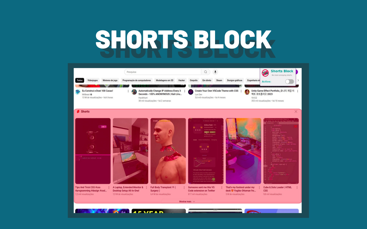 Youtube Shorts Block chrome谷歌浏览器插件_扩展第1张截图