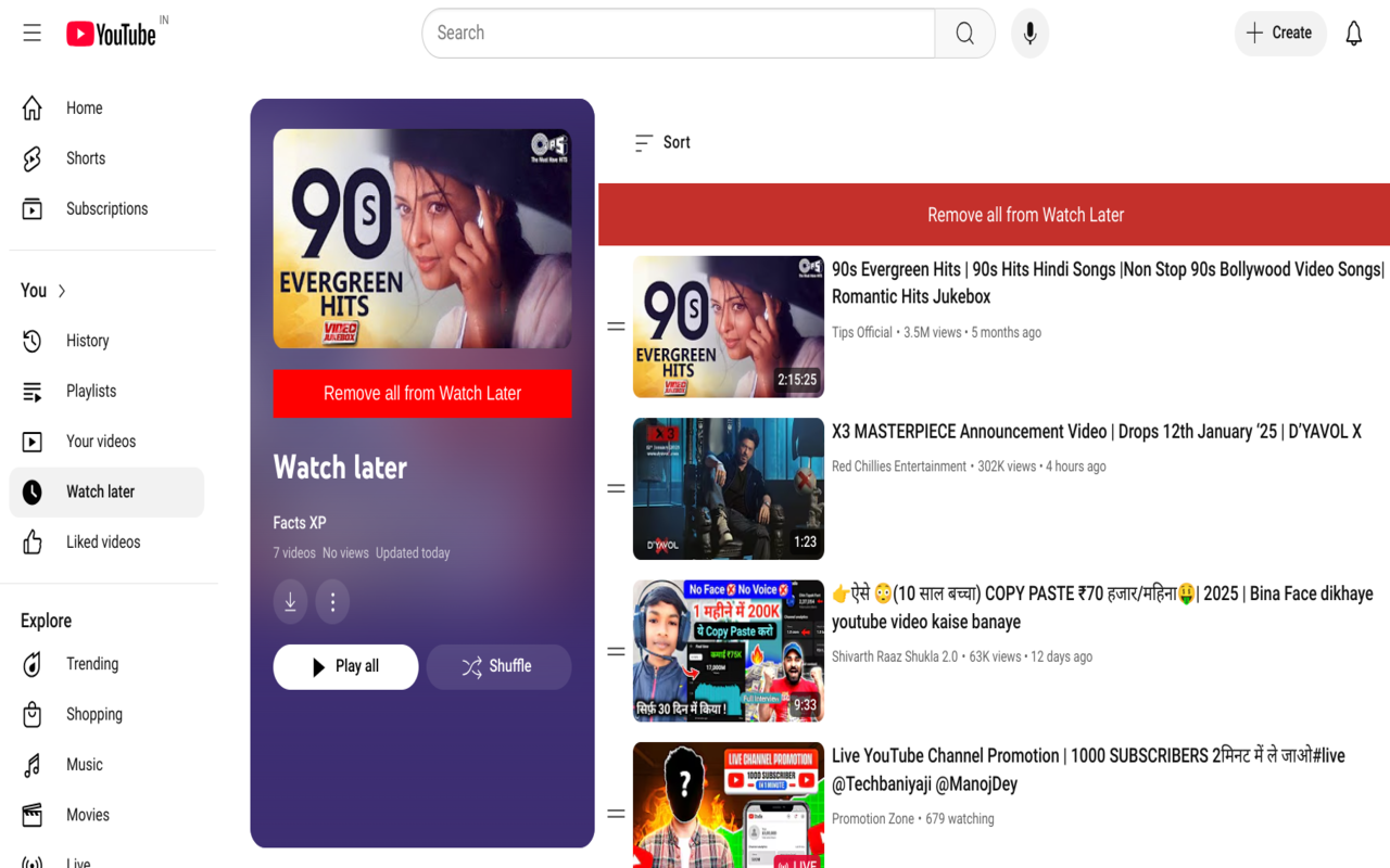 YouTube Watch Later Cleaner Plus chrome谷歌浏览器插件_扩展第1张截图