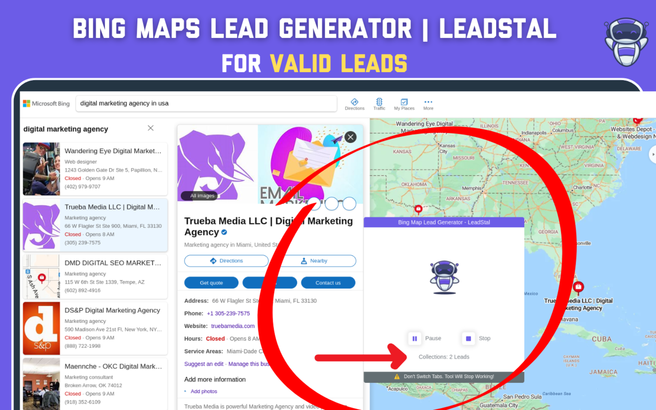 Maps Scraper | Leads Extractor by LeadStal chrome谷歌浏览器插件_扩展第2张截图
