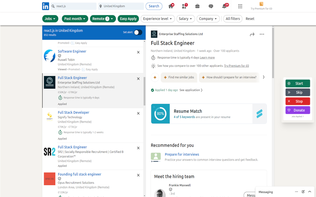 LinkedIn Auto Apply Pro chrome谷歌浏览器插件_扩展第1张截图