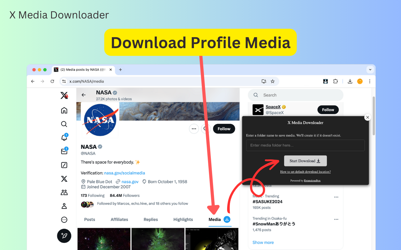X媒体下载器 - Twitter媒体下载工具 chrome谷歌浏览器插件_扩展第3张截图