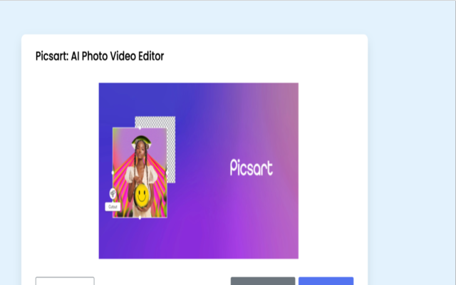 Picsart: AI Photo Video Editor chrome谷歌浏览器插件_扩展第1张截图