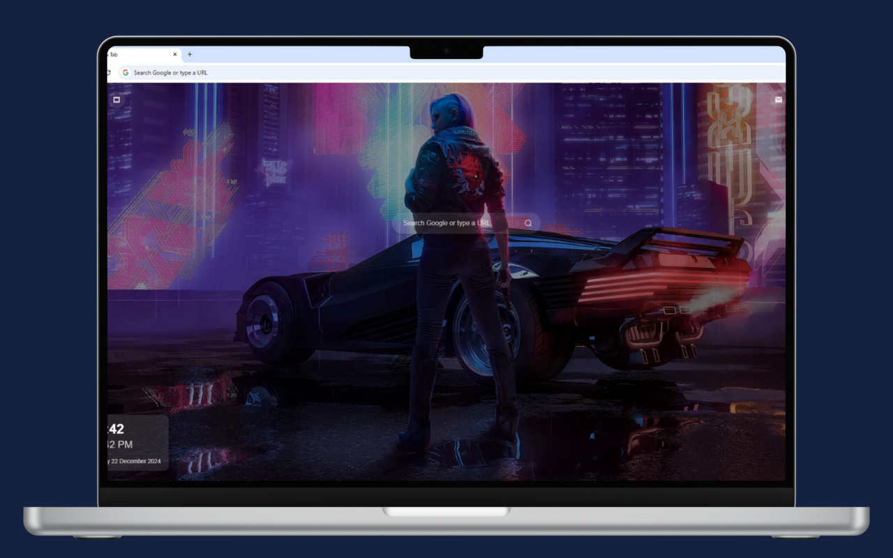 Cyberpunk Live Theme chrome谷歌浏览器插件_扩展第2张截图