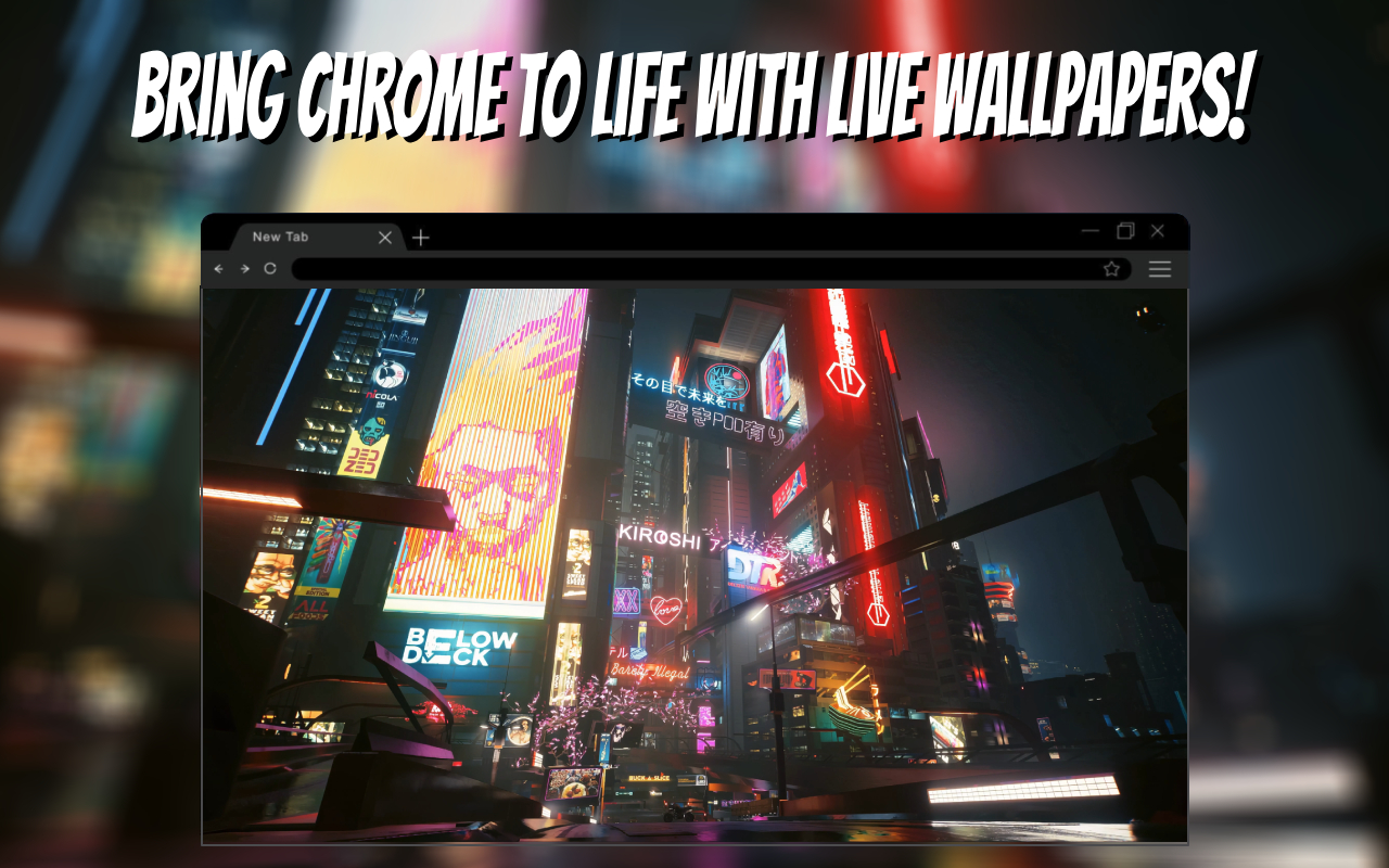 Night City Cyberpunk 2077 Live Wallpaper chrome谷歌浏览器插件_扩展第1张截图