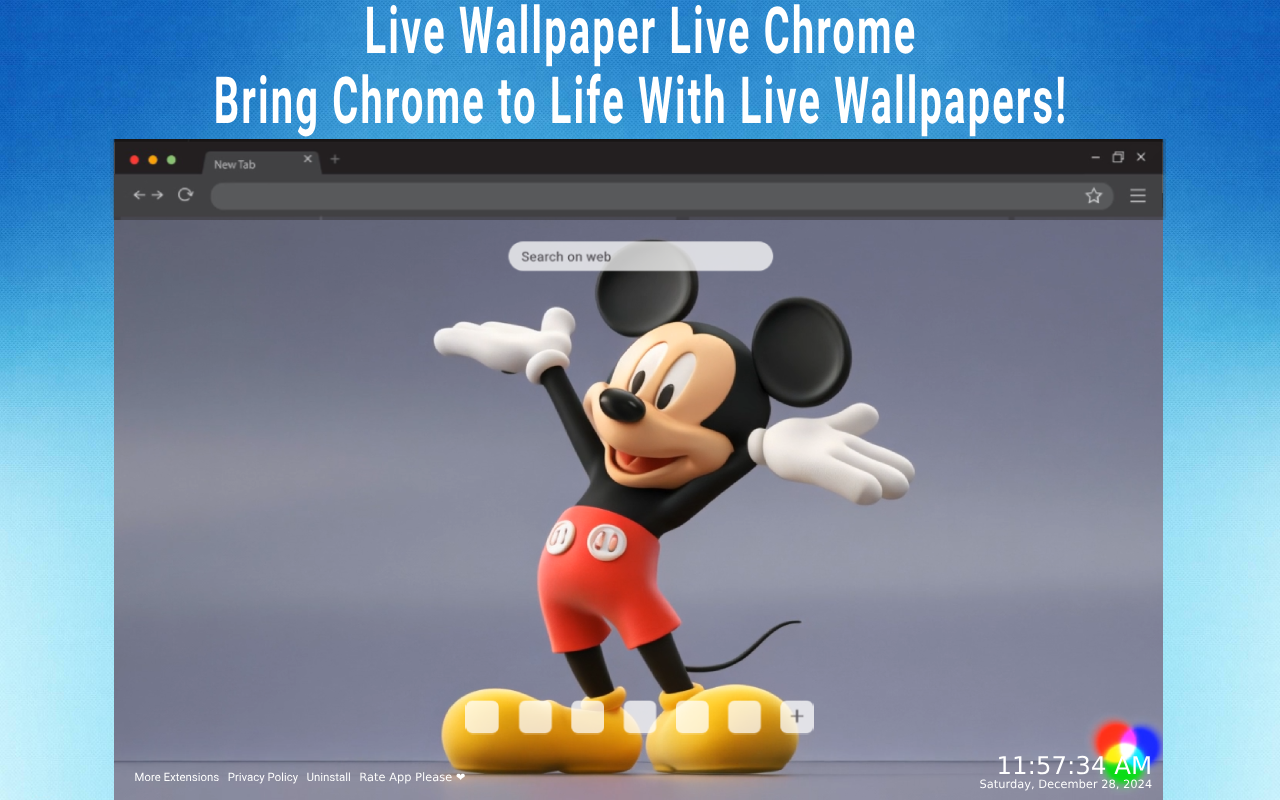 Mickey Mouse 4K wallpaper chrome谷歌浏览器插件_扩展第1张截图