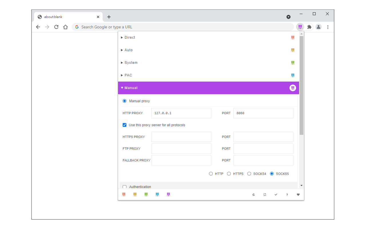 Proxy Switcher chrome谷歌浏览器插件_扩展第2张截图