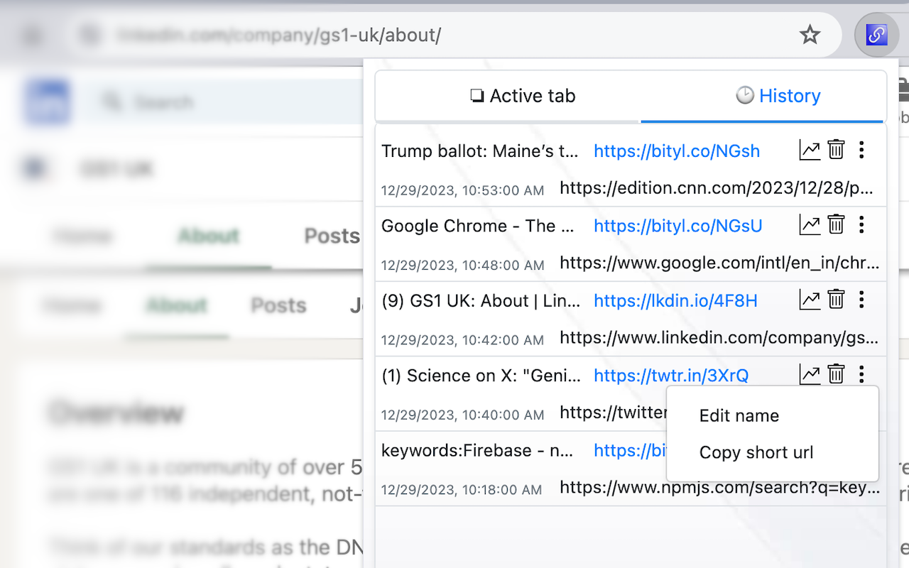 Best URL Shortener chrome谷歌浏览器插件_扩展第4张截图