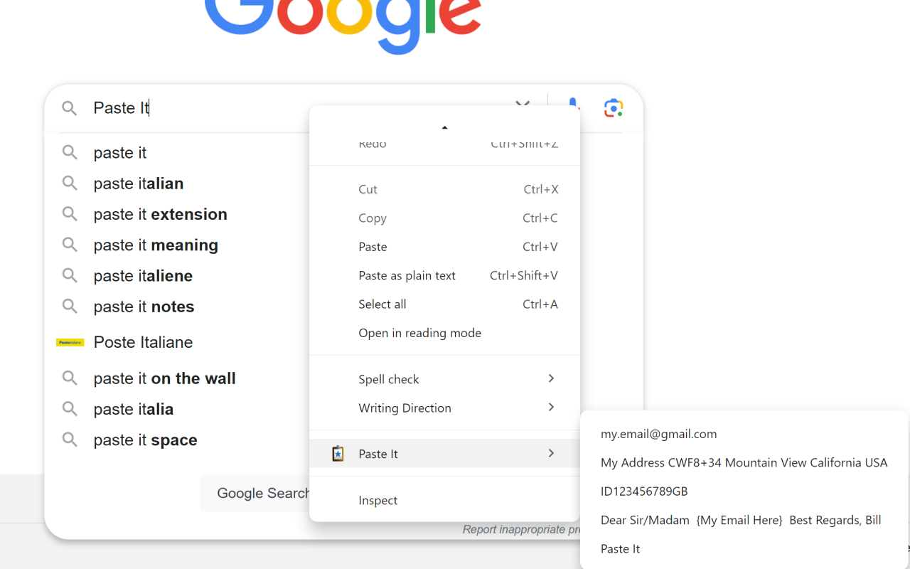 Paste It - Text Snippets chrome谷歌浏览器插件_扩展第3张截图
