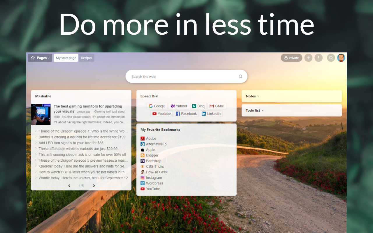 start.me创作的新标签页 chrome谷歌浏览器插件_扩展第4张截图