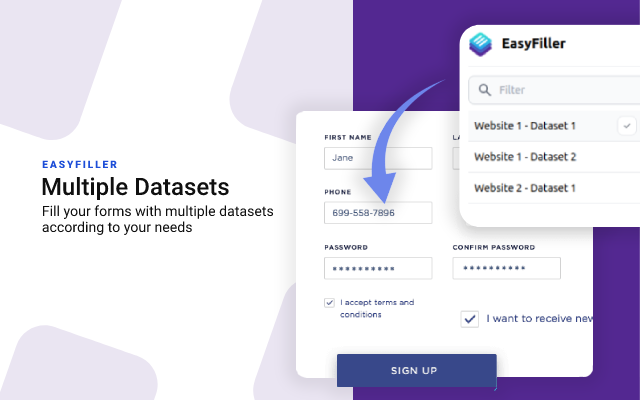 EasyFiller - Automatic Form Filler chrome谷歌浏览器插件_扩展第2张截图