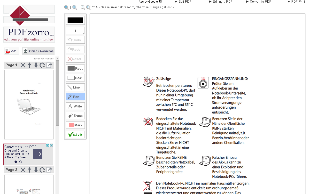 PDF Editor Extension - PDFzorro chrome谷歌浏览器插件_扩展第3张截图