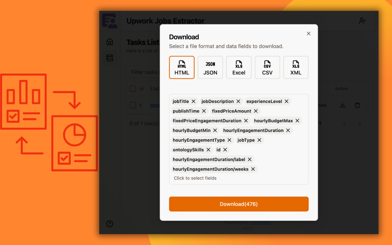Upwork 职位提取器 chrome谷歌浏览器插件_扩展第3张截图