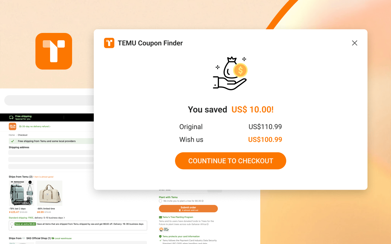 Temu Coupon Finder chrome谷歌浏览器插件_扩展第1张截图