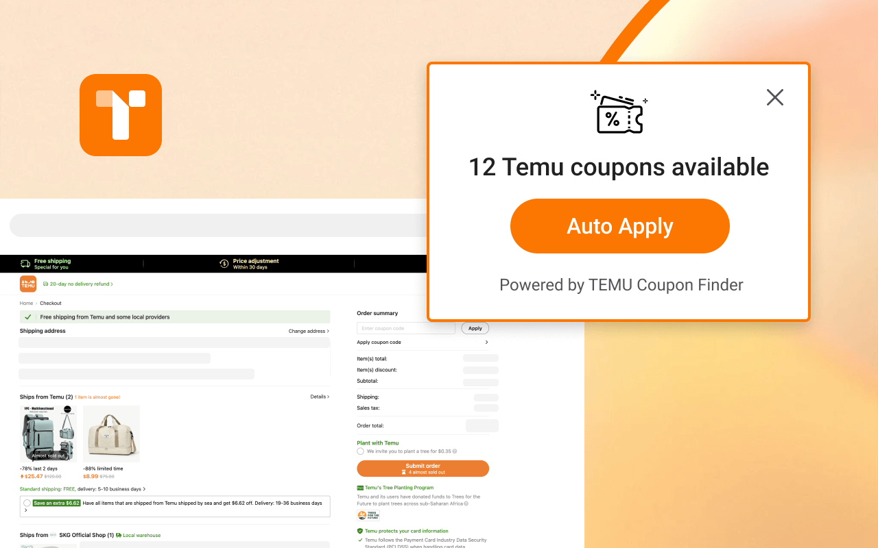 Temu Coupon Finder chrome谷歌浏览器插件_扩展第2张截图