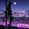 Samurai Katana Neon City Live Wallpaper