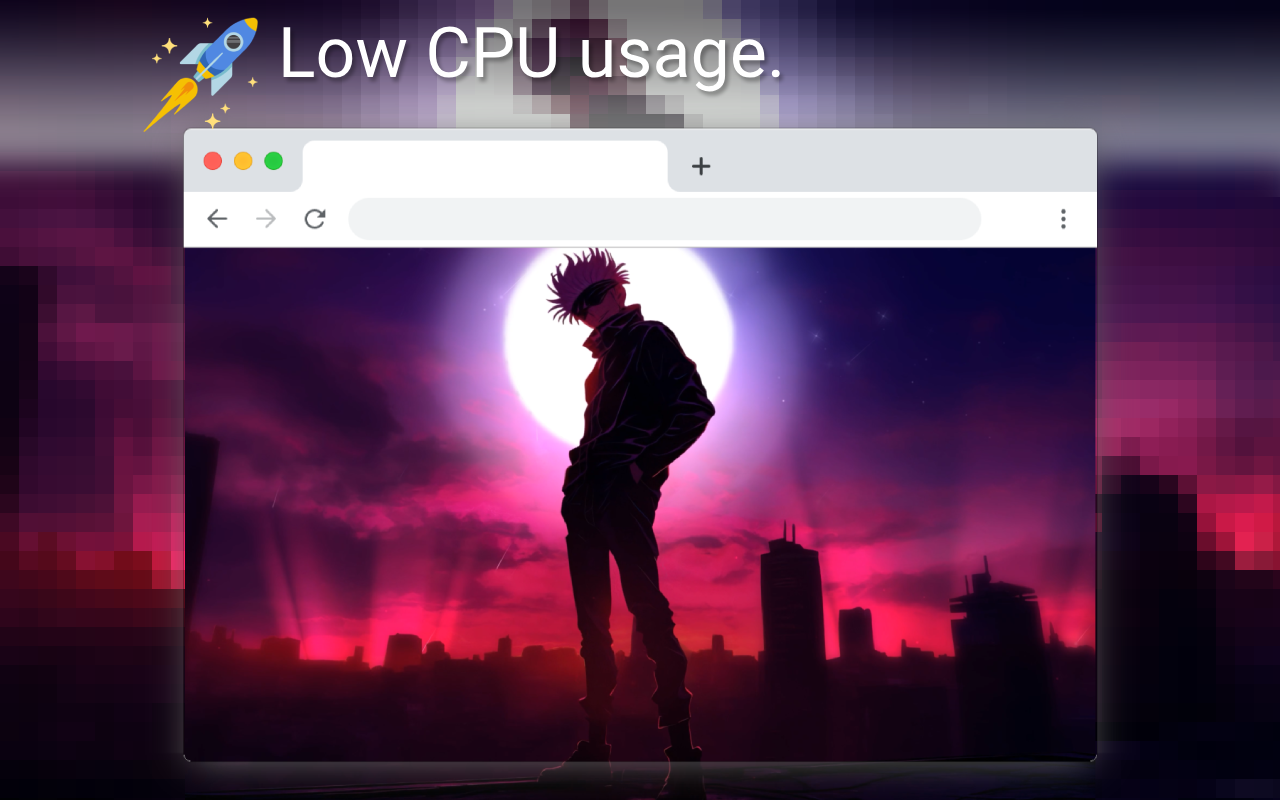 Gojo Moonlight Stars Jujutsu Kaisen Gameograf chrome谷歌浏览器插件_扩展第1张截图