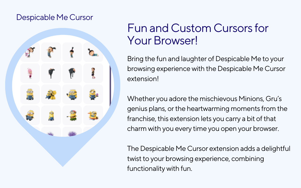 Despicable Me Cursor chrome谷歌浏览器插件_扩展第2张截图