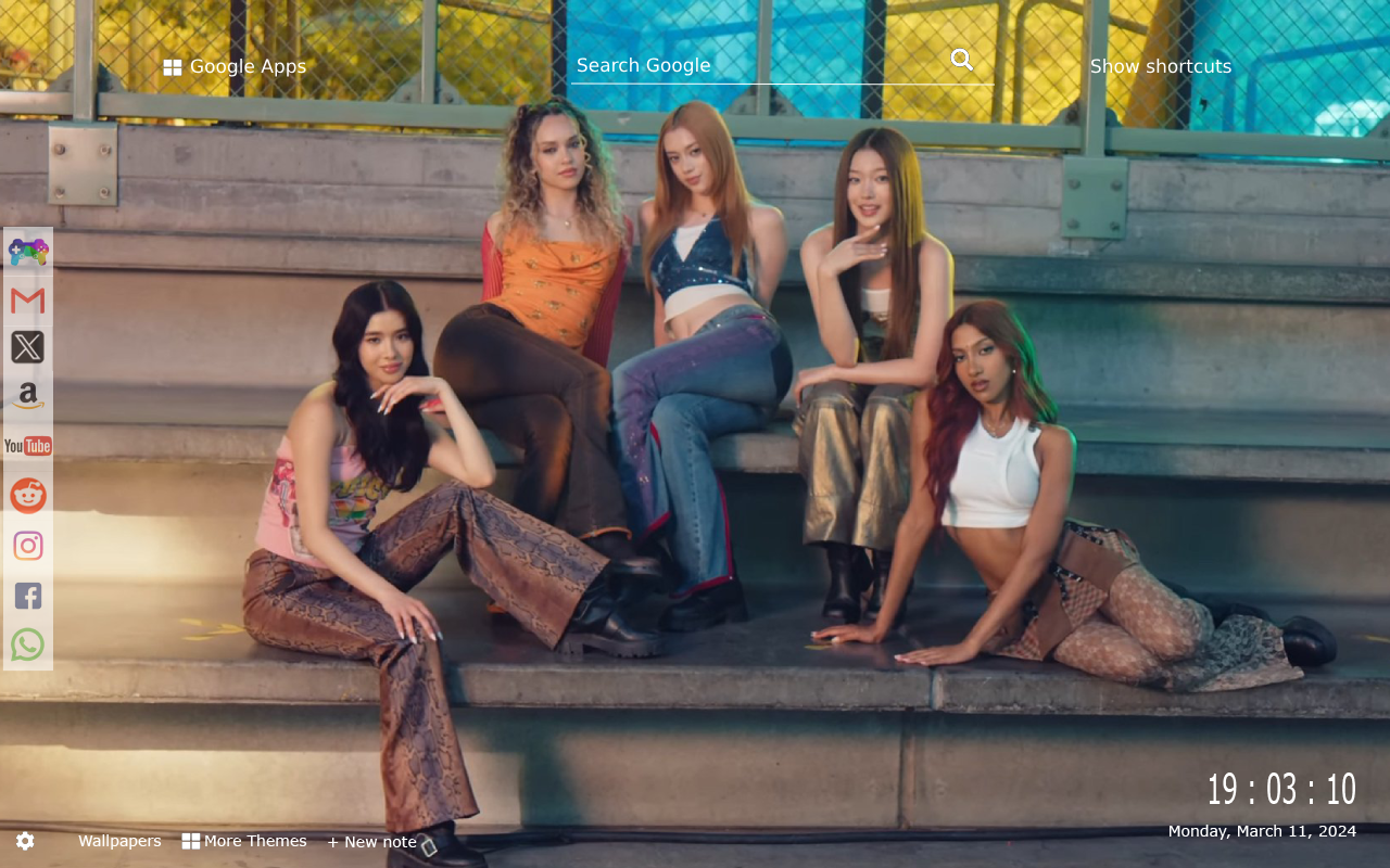 KATSEYE Wallpaper New Tab Gameograf chrome谷歌浏览器插件_扩展第1张截图