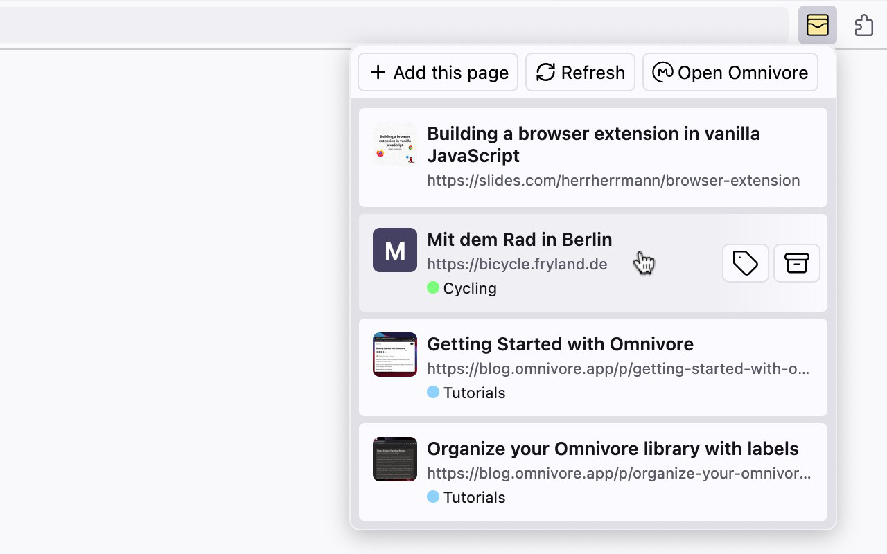 Omnivore List Popup chrome谷歌浏览器插件_扩展第3张截图
