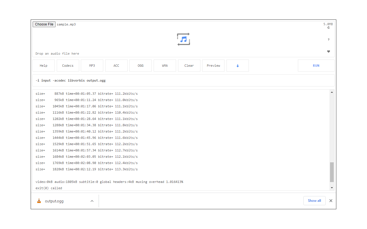Audio Converter chrome谷歌浏览器插件_扩展第2张截图