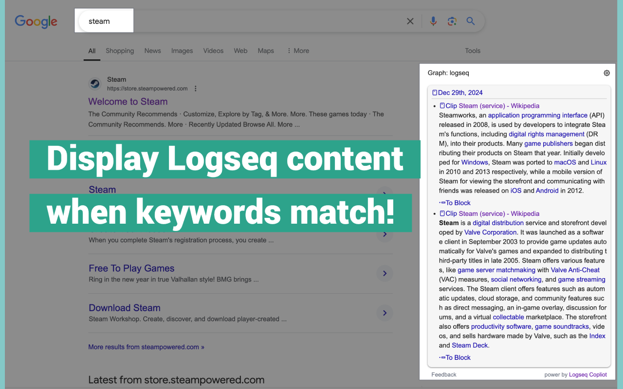 Logseq Copilot chrome谷歌浏览器插件_扩展第4张截图