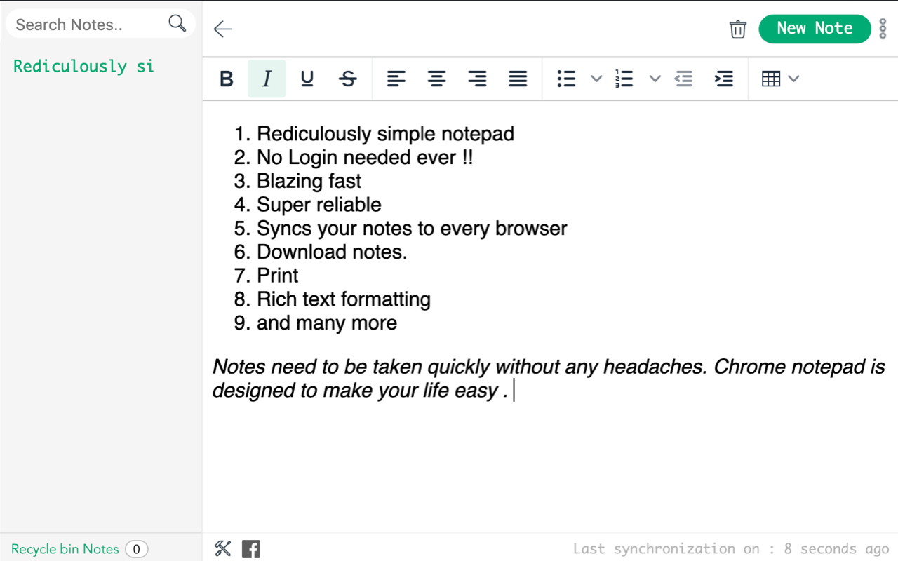 Notepad chrome谷歌浏览器插件_扩展第1张截图