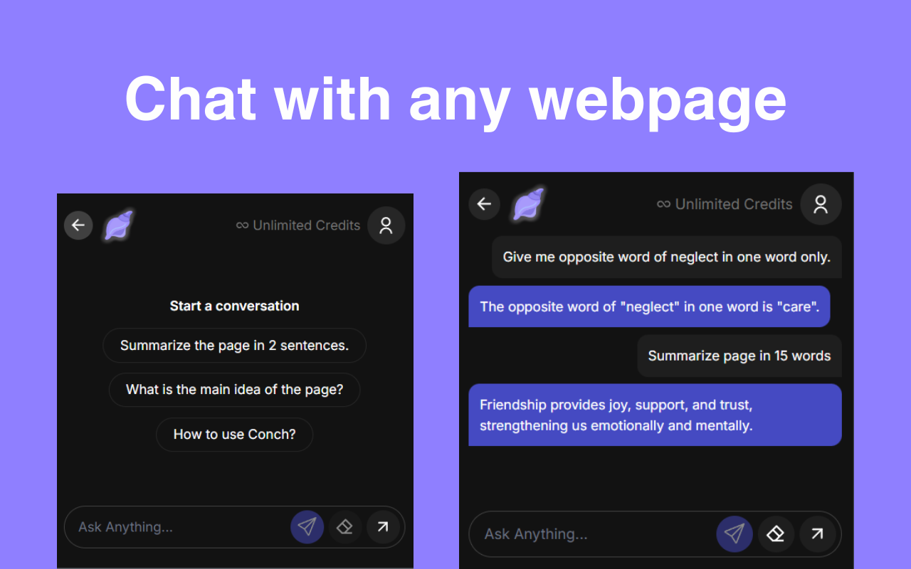 Conch AI chrome谷歌浏览器插件_扩展第2张截图