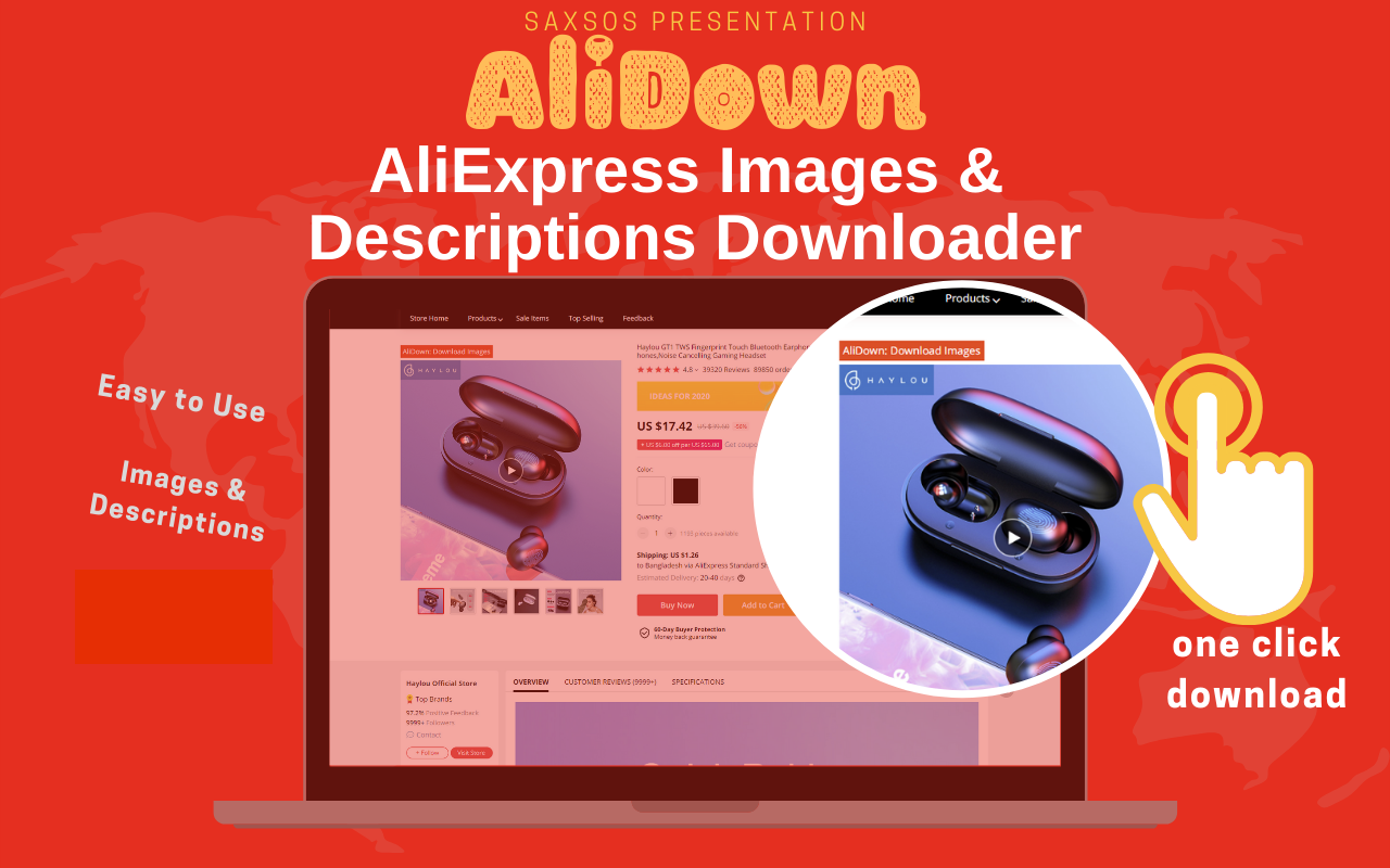 AliDown - Aliexpress & AliBaba Images & Videos Downloader chrome谷歌浏览器插件_扩展第2张截图