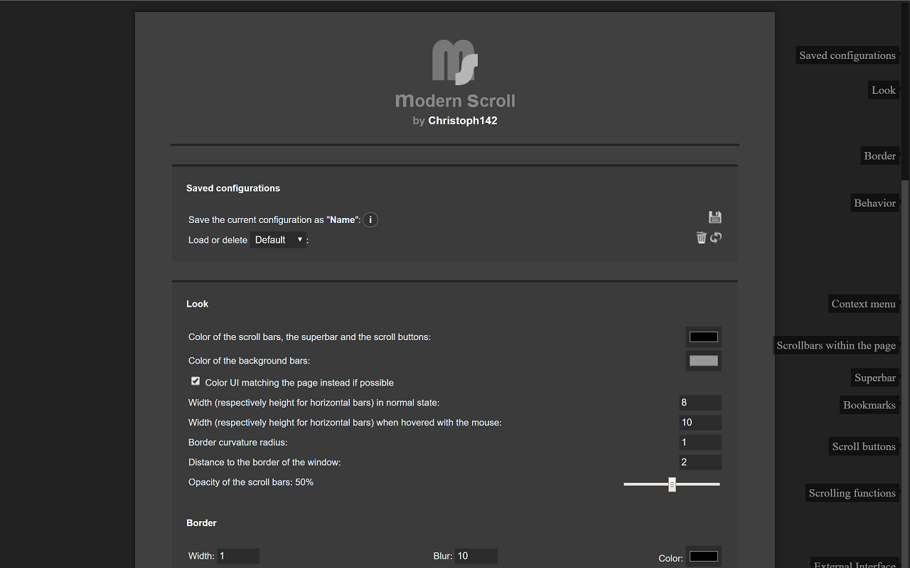 modern scroll chrome谷歌浏览器插件_扩展第2张截图