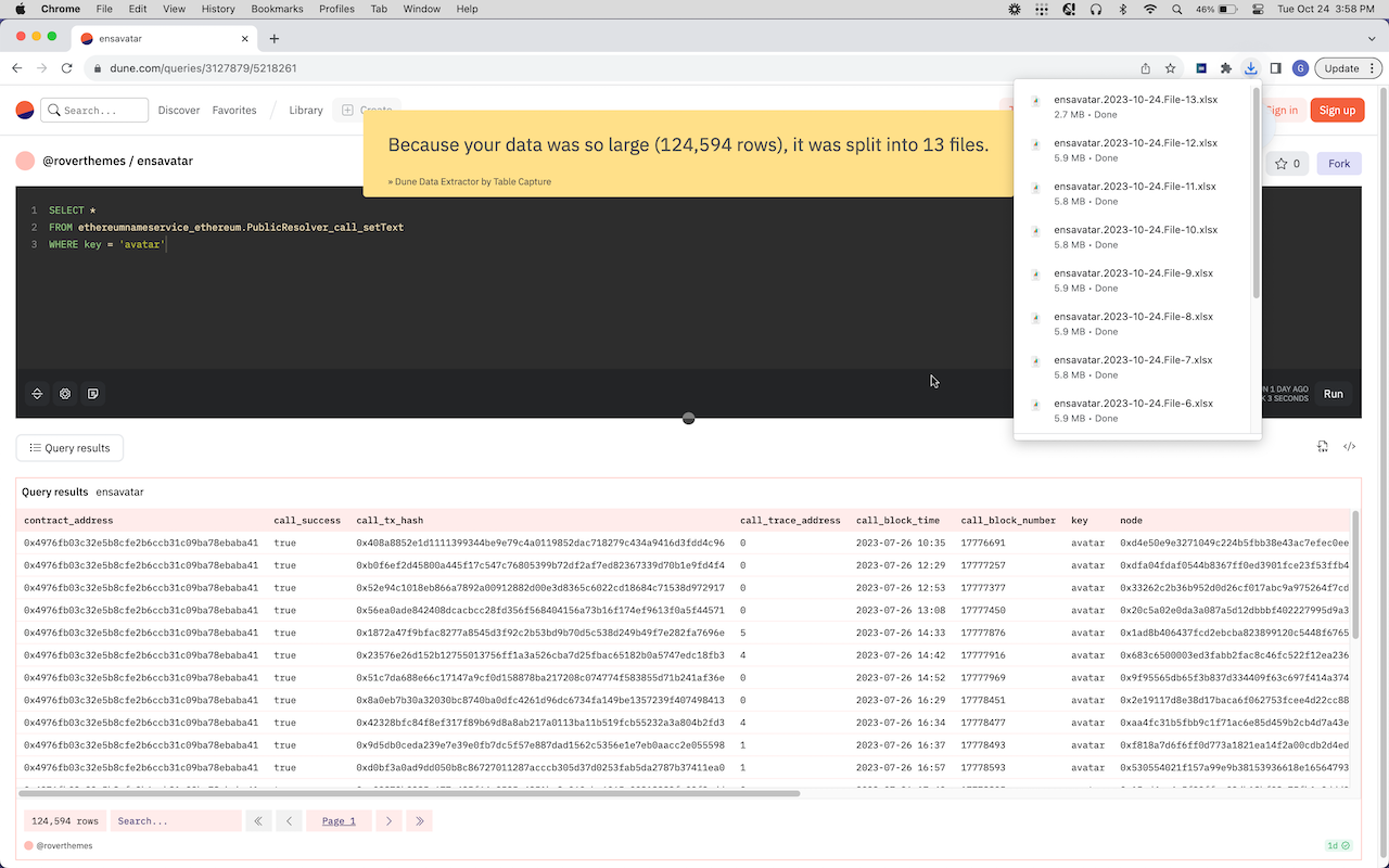 Dune Data Extractor by Table Capture chrome谷歌浏览器插件_扩展第1张截图