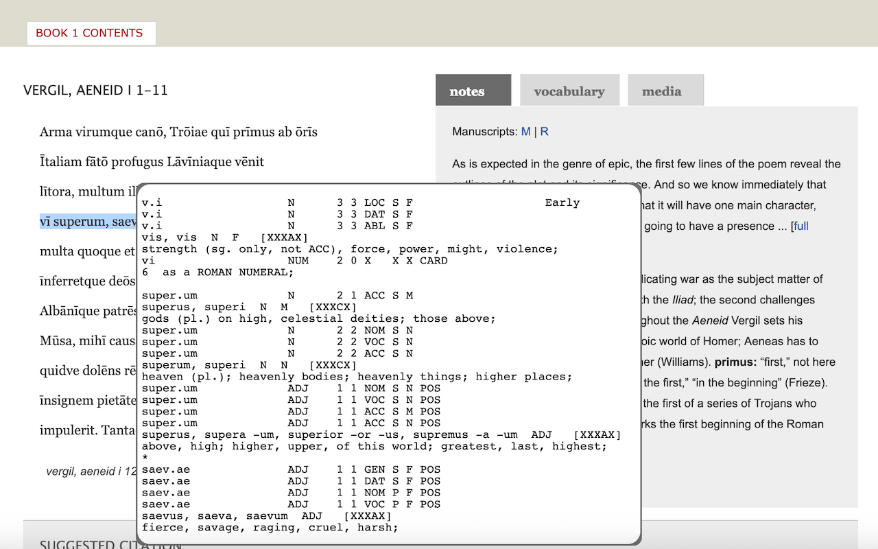 Whitaker's Words Helper chrome谷歌浏览器插件_扩展第4张截图
