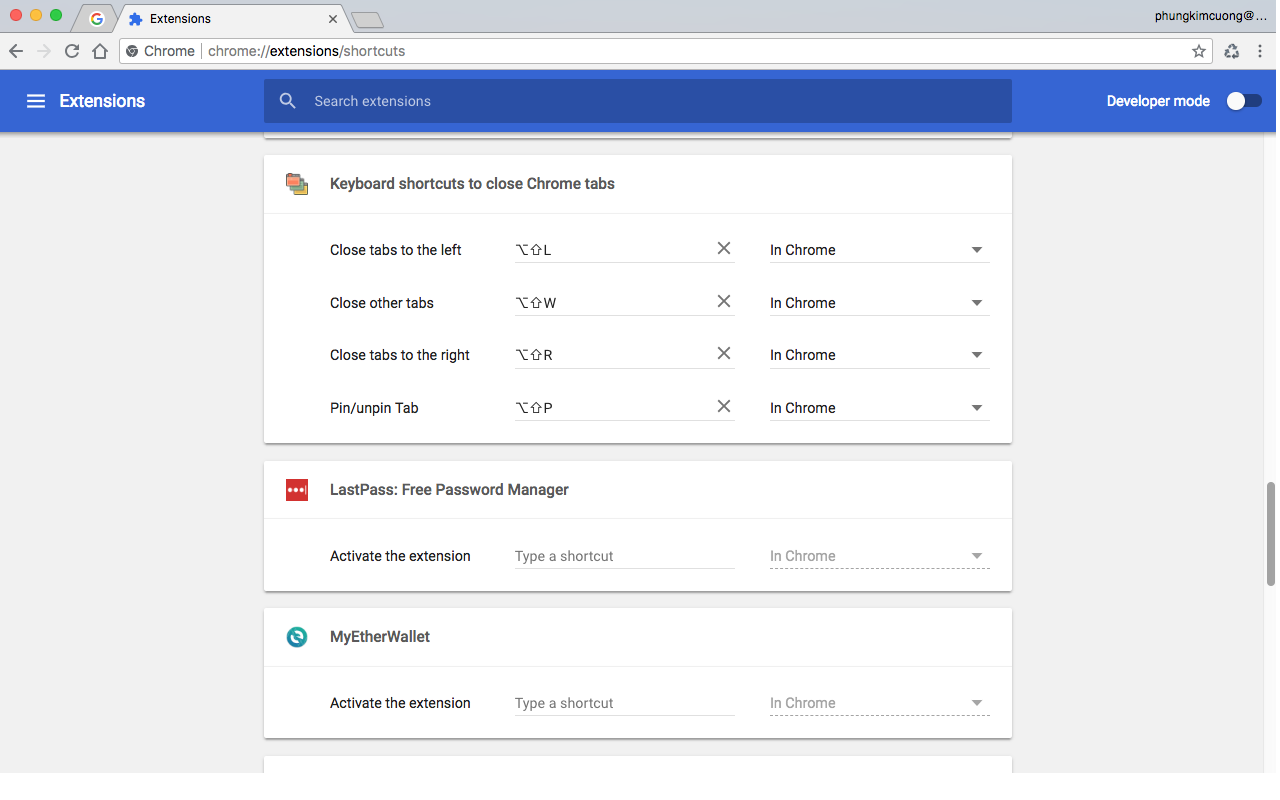 Keyboard shortcuts to manage Chrome tabs chrome谷歌浏览器插件_扩展第2张截图
